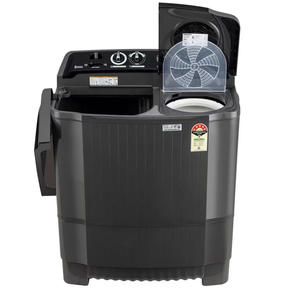 LG 8 Kg 5 Star Semi-Automatic Top Load Washing machine (P8015SKAZ, Black)