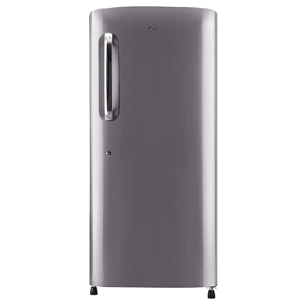 LG 205 Ltrs 4 Star Inverter Direct Cool Single Door Refrigerator, Shiny Steel (GL-B221APZY)