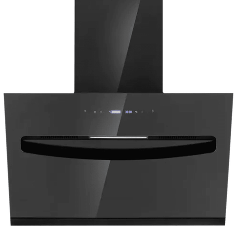 Elica EFLS607 BLDC HAC LTW VMS, 60 cm 1400m3/hr Ducted Auto Clean Wall Mounted Chimney with Vertical Motion Sensor (Black)