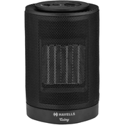 Havells 1200 Watts CALMY Ceramic Heating Element Room Heater with PTC Fan (Black)