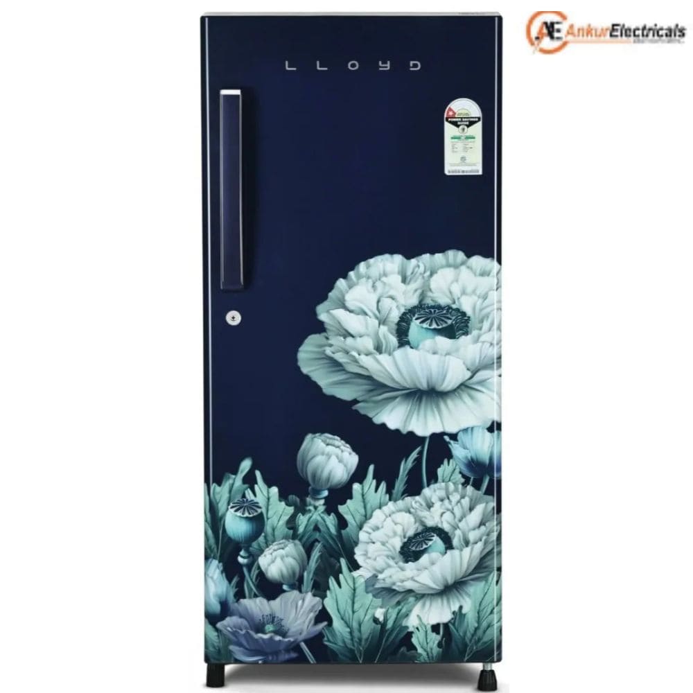Lloyd 175 Ltrs, 1 Star Direct Cool Single Door Refrigerator (GLDG191AEBCF,Escape Blue)