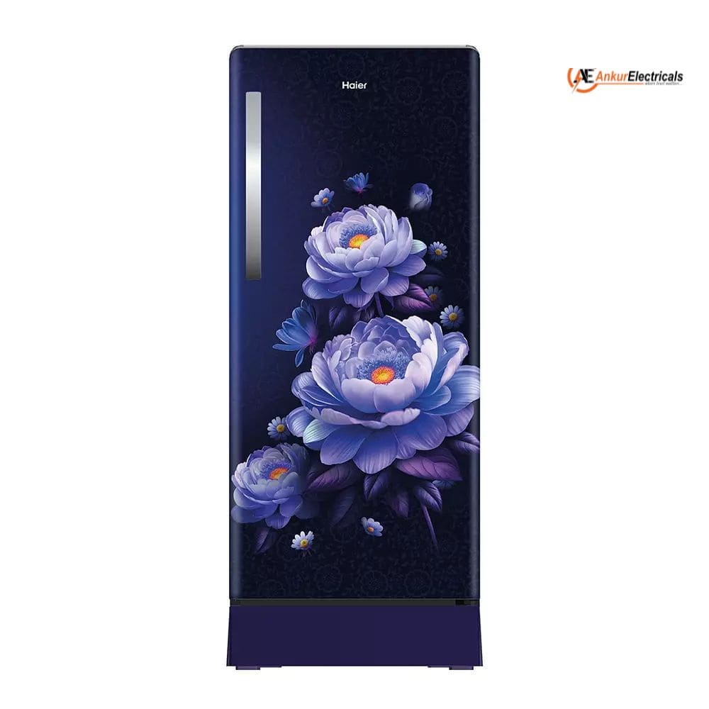 Haier 190 Ltrs, 4 Star Direct Cool Single Door Refrigerator (HRD 2114PMBA N, Marine Blossom)