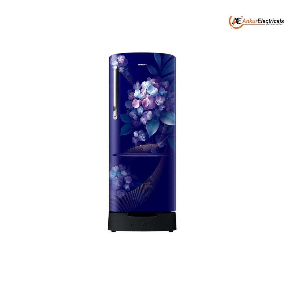 Samsung 223 Ltrs, 3 Star Digital Inverter, Direct Cool Single Door Refrigerator (RR24H2823HS/NL, Hydrangea Blue)