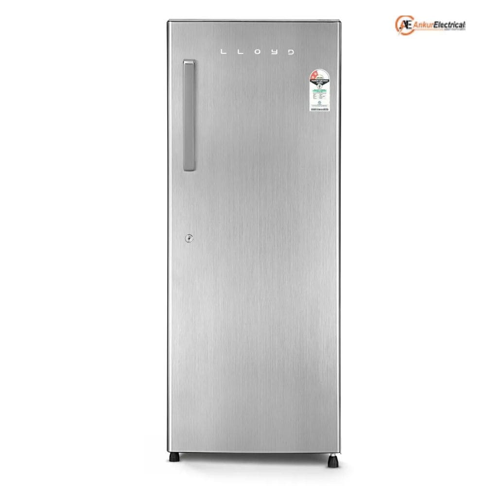 Lloyd 195 Ltrs, 2 Star Direct Cool Single Door Refrigerator (GLDG203ANWDF,Steel Graphite)