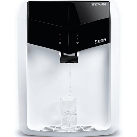 Hindware ELVEA IPro, 7 Ltrs RO+UF+PH +UV+TDS Wall maountable Water Purifier, White & Black