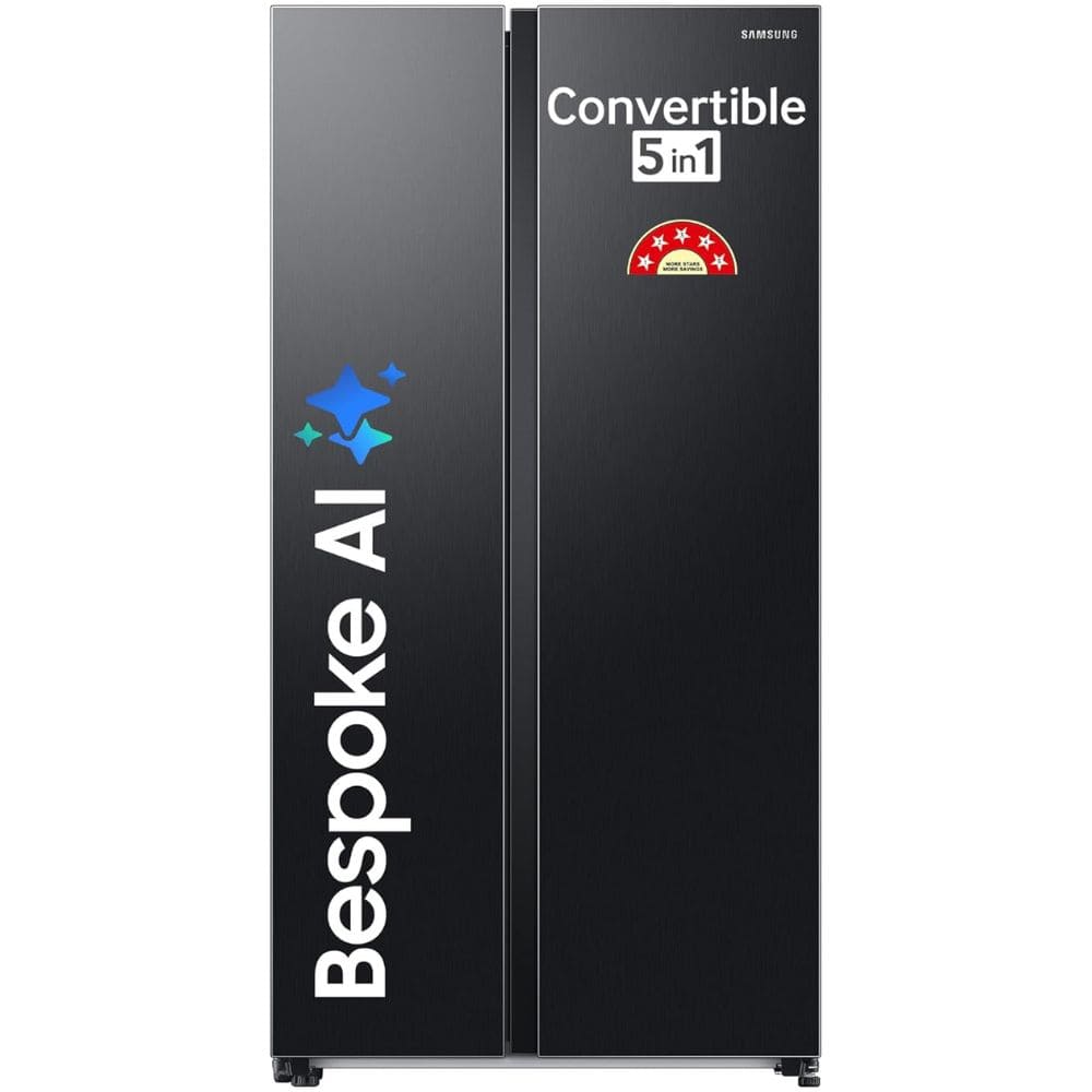 Samsung 653 Ltrs 5 Star, Inverter Frost Free, Side-by-Side Refrigerator (RS76CG8115B1)