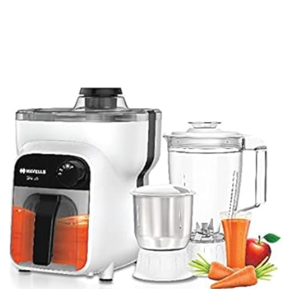 Havells JMG STILUS, 500 Watts 3 Jars Juicer Mixer Grinder (White)