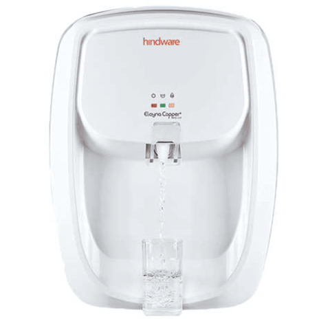 Hindware ELOYNA, 7 Ltrs RO+UF+PH +UV+TDS Wall Mountable Water Purifier, White & Black