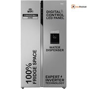 Haier 602 Ltrs, 3 Star Expert Inverter Frost Free 2 Door Side by Side Refrigerator (HRS 682SWDU1)