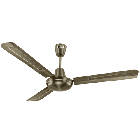 Orient Electric Quasar, 1400mm 3 Blade Electroplated Decorative Ceiling Fan (Brushed Brass)