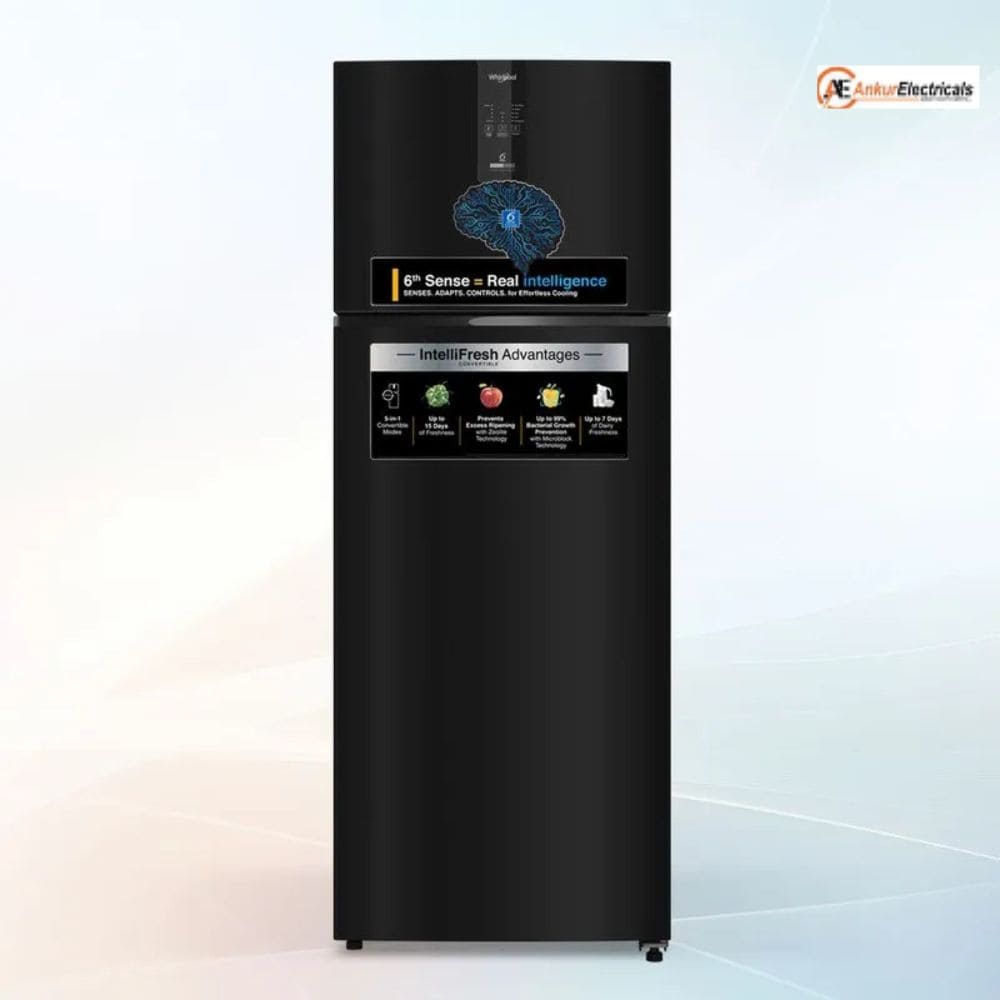 Whirlpool 467 Ltrs, 2 star IntelliFresh Convertible Inverter Frost Free Double Door Refrigerator (IF INV CNV 515 PEARL BLACK(2S) Y)