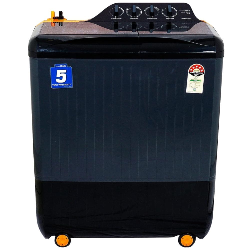 Lloyd 9 Kg 5 Star Semi-Automatic Top Load Washing machine (GLWMS90HVGEX, Grey)