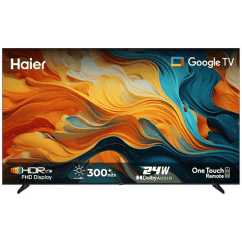 Haier H40K85EFX, 40 Inches Frameless Full HD Smart LED TV, Black