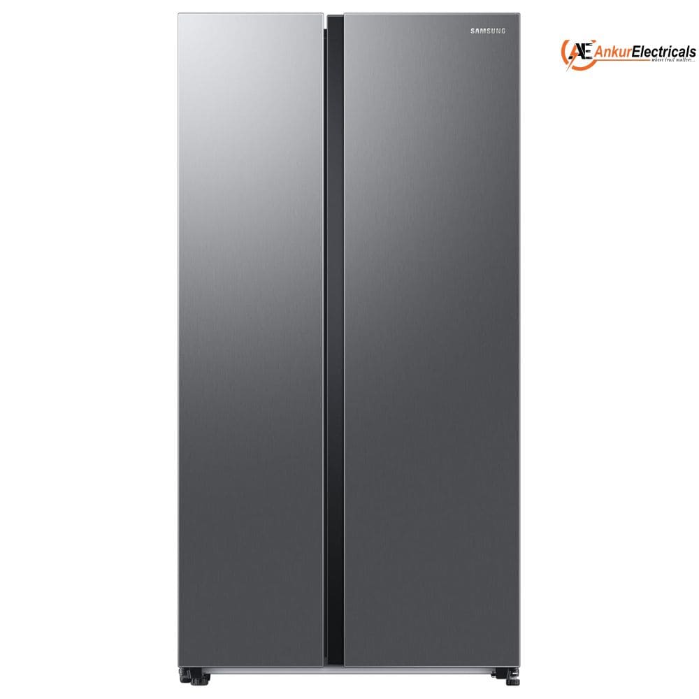 Samsung 653 Ltrs, 3 Star Convertible 5 in 1 Side by Side Refrigerator (RS76CG8103S9HL, Refined Inox)