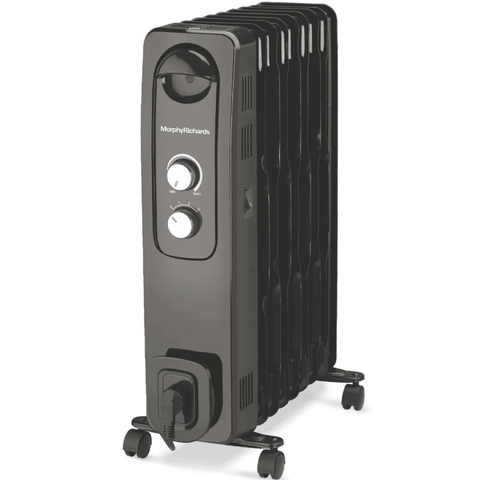 Morphy Richards 11 Wave Fins 2500 Watts Oil Filled Radiator Room Heater with PTC Fan (11F OFR Silent Heating Black)