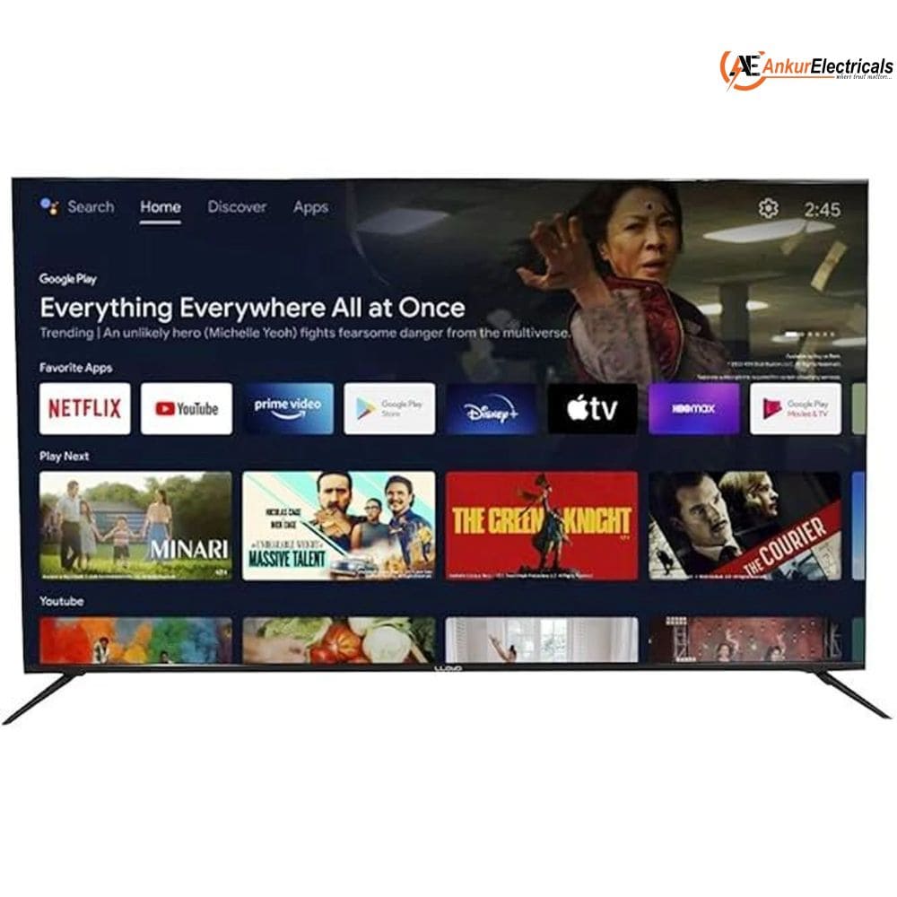Lloyd 75QX900G, 75 Inches 4K Ultra HD Smart Mini LED TV, Black