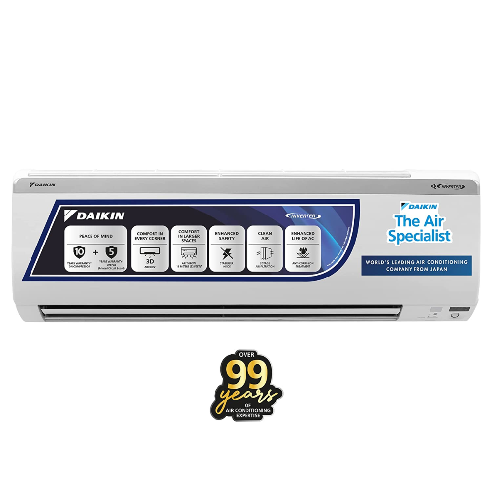 Daikin 1.8 ton 5 Star Inverter Split Air Conditioner (JTKJ60U)