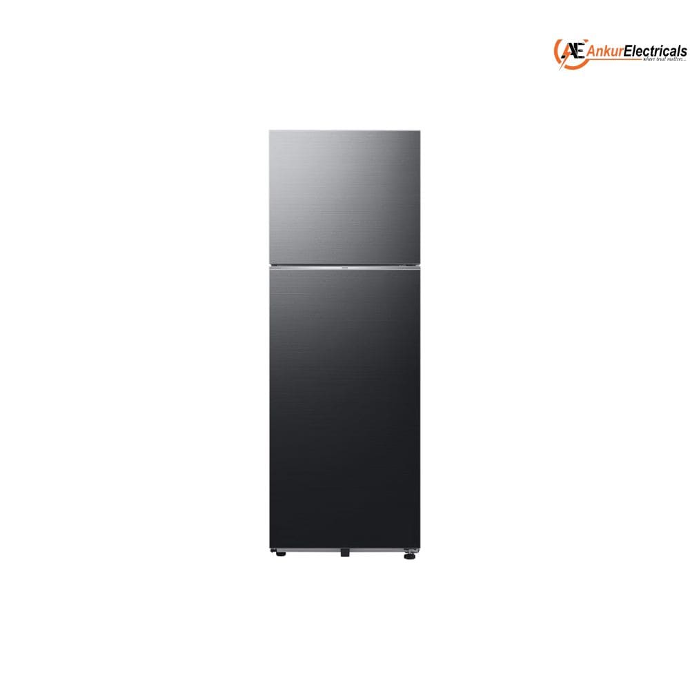 Samsung 256 Ltrs, 2 Star Digital Inverter Frost Free Double Door Refrigerator (RT40H30U2KHL, Black Caviar)