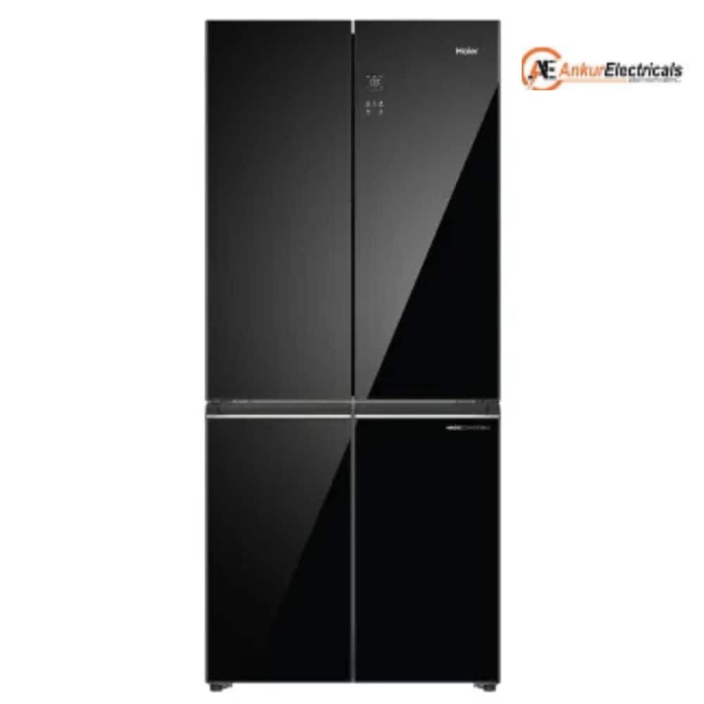 Haier 520 Ltrs, 3 Star Frost Free Side by Side Convertible Refrigerator (HRB 600KGU1, Black Glass)