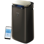 Sharp FX-J80M-H, Multi-Stage Purification Humidity Filter Technology, Air Purifier (HEPA+Carbon+Pre-filter, White)