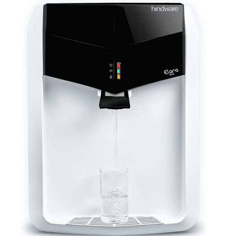 Hindware ELVEA, 7 Ltrs RO+UF+PH +UV+Advance Copper+Ph Booster Best Water Purifier, White & Black