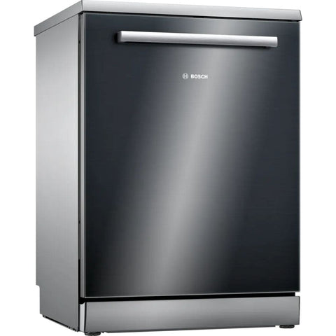 Bosch 15 Place Settings, Free Standing Dishwasher with TrueSteam And Wifi (SMS4HMB62T 15 PS, Silver Black)
