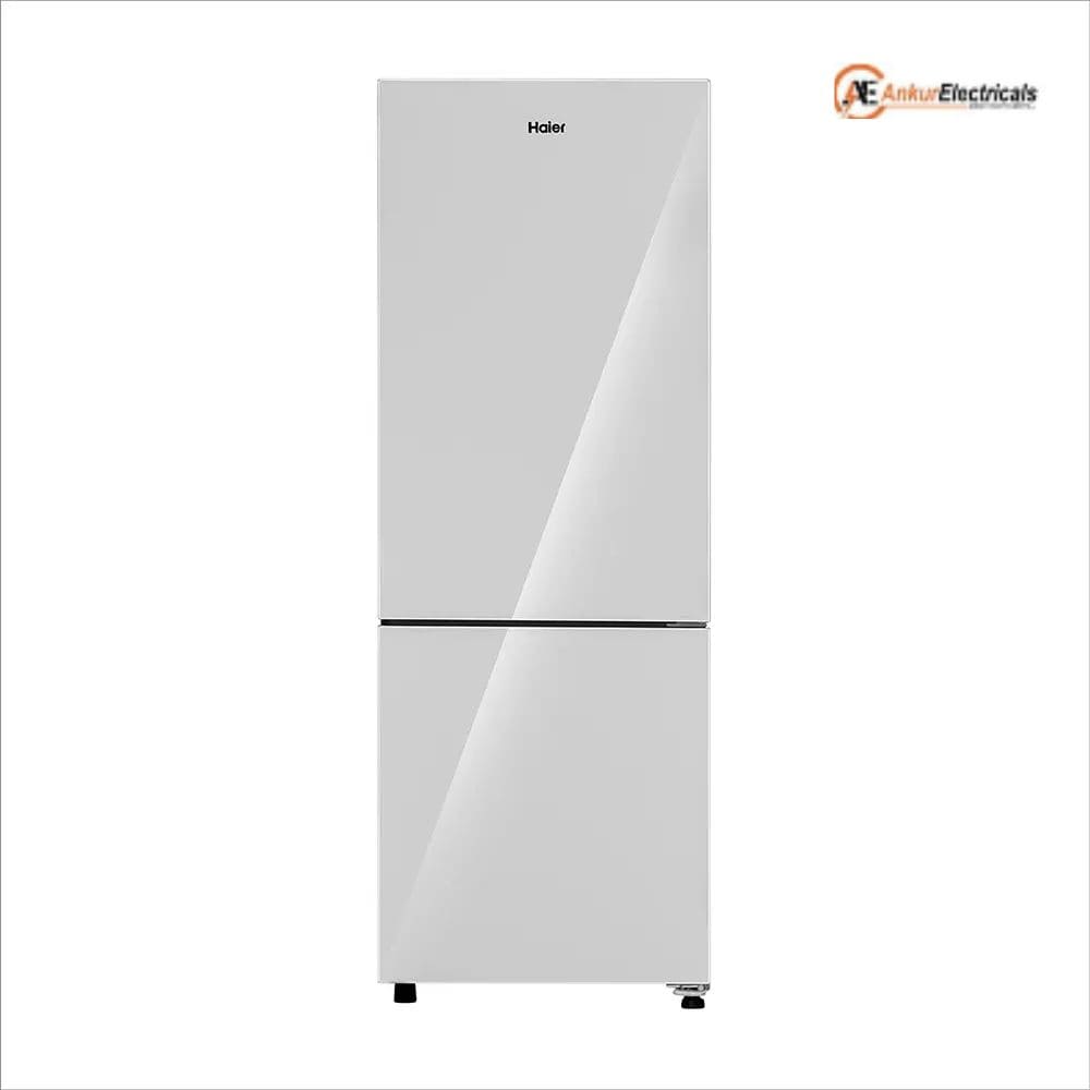 Haier 237 Ltrs, 2 Star Frost Free Double Door Bottom Mount Refrigerator (HRB 2872EMGA P, Mirror Glass)