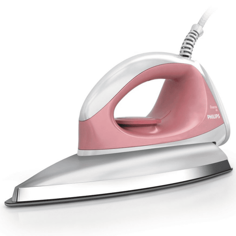 Philips GC102/01, 750 Watt, Dry Iron With Indicator Light (Pink & Silver)