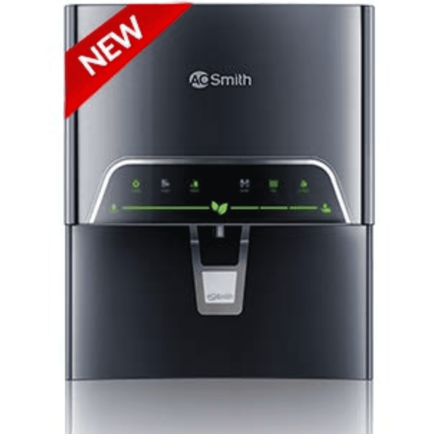 AO Smith P3 PROPLANET, 5 Ltrs Storage, RO+MF Wall Mountable Water Purifier, Black