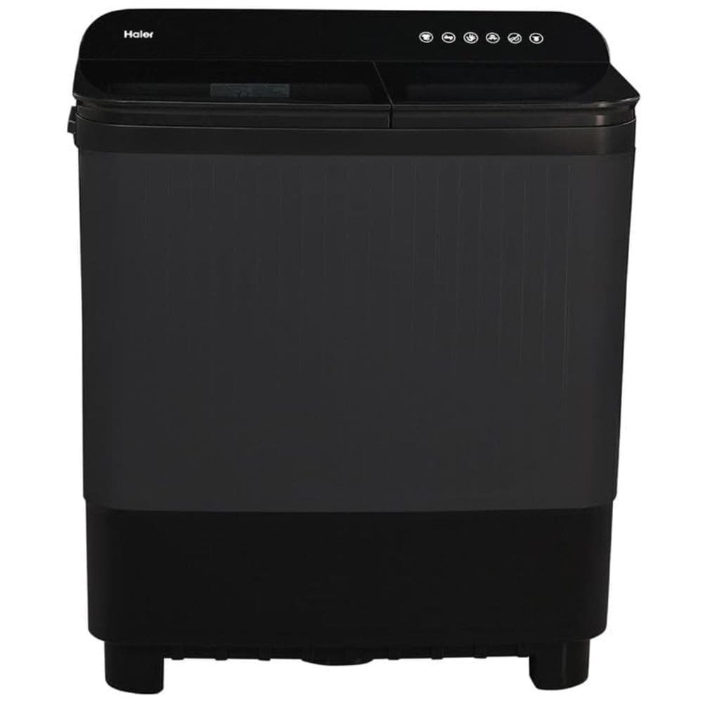 Haier 8.5 Kg 5 Star Semi-Automatic Top Load Washing machine (HTW85-178BBK,Black)
