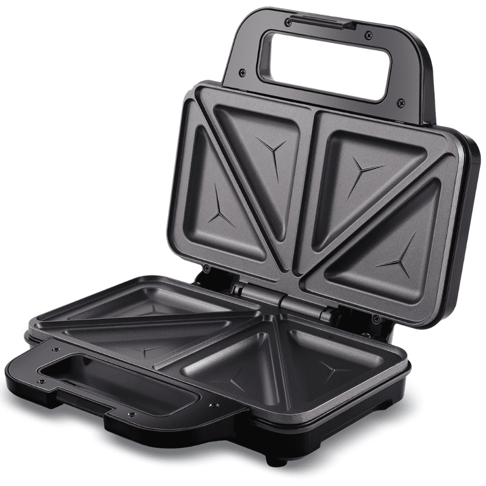 Sujata 900 Watts Electric Serve Sandwich Maker with Patty Plate (SW11,Black)