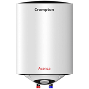 Crompton 15 Ltrs Storage Wall Mounting Water Heater Geyser (Acenza15L, White)