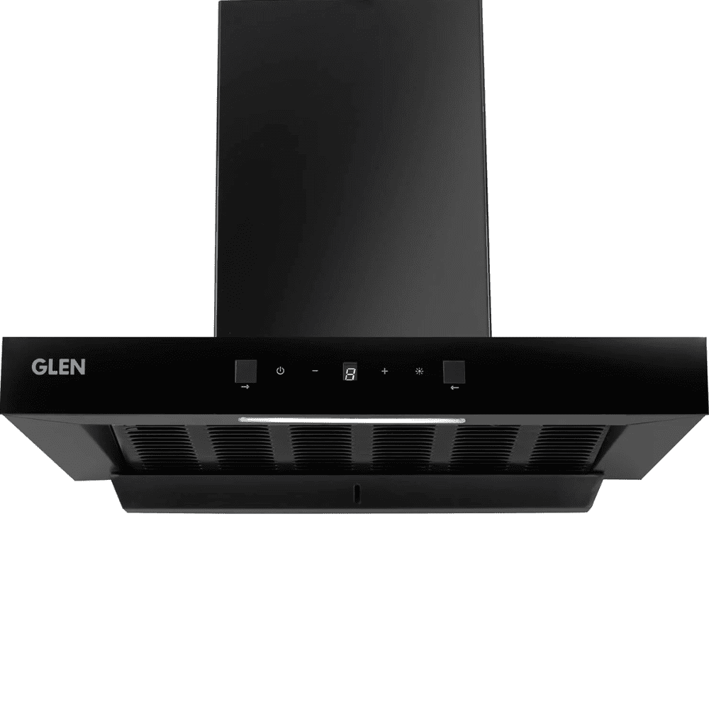 Glen 6052 DI BL ACL, 60 cm 1200 m3/hr Auto Clean Filter less Kitchen Chimney (Black)