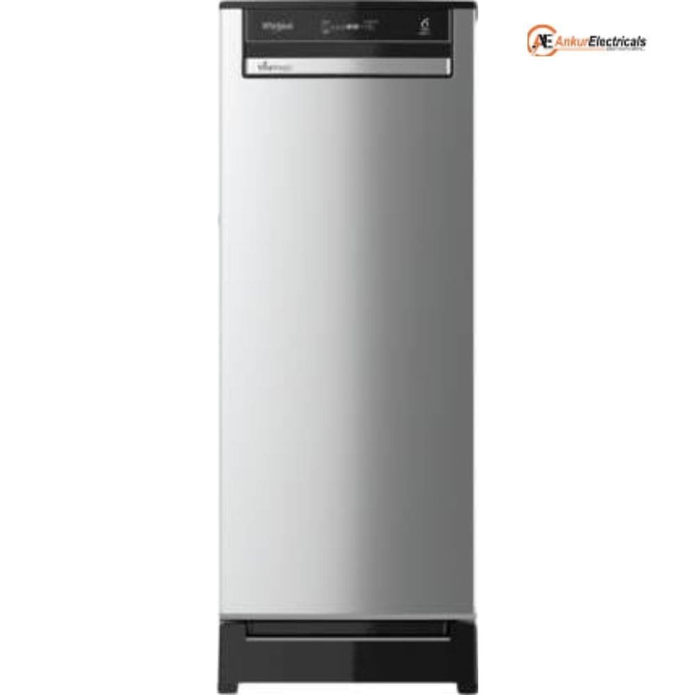 Whirlpool 192 Ltrs, 3 Star Inverter Direct Cool Single Door Refrigerator (215 VMPRO ROY 3S ALPHA STEEL Y, Alpha Steel)