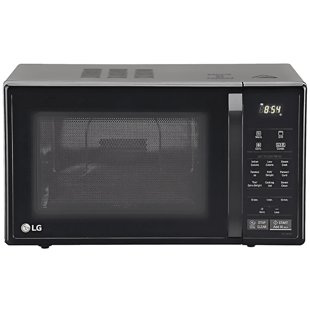 LG 21 Ltrs Charcoal Convection Microwave Oven (MC2146BG Glossy Black)