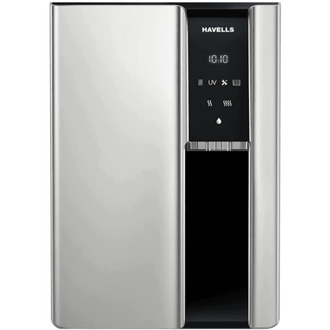 Havells Gracia, 7.5 Ltrs Alkaline RO + UV Purified Alkaline, Hot and Ambient Water Purifier, Silver & Black