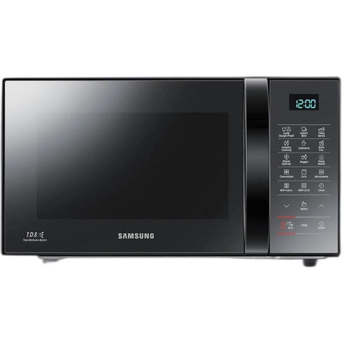 Samsung 21 Ltrs Stainless Steel Convection Microwave Oven with Curd Making (CE76JD-MB1,Mirror Black))