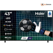 Haier H43K85FUX, 43 Inches 4K Ultra HD Smart LED TV, Grey