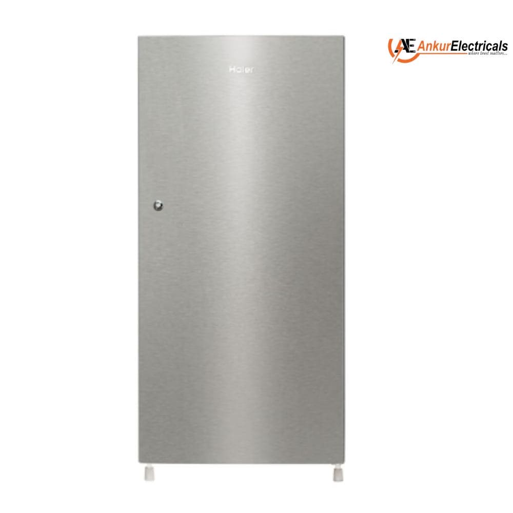 Haier 190 Ltrs, 3 Star Direct Cool Single Door Refrigerator (HRD 2103BNSA P, Nickel Steel)