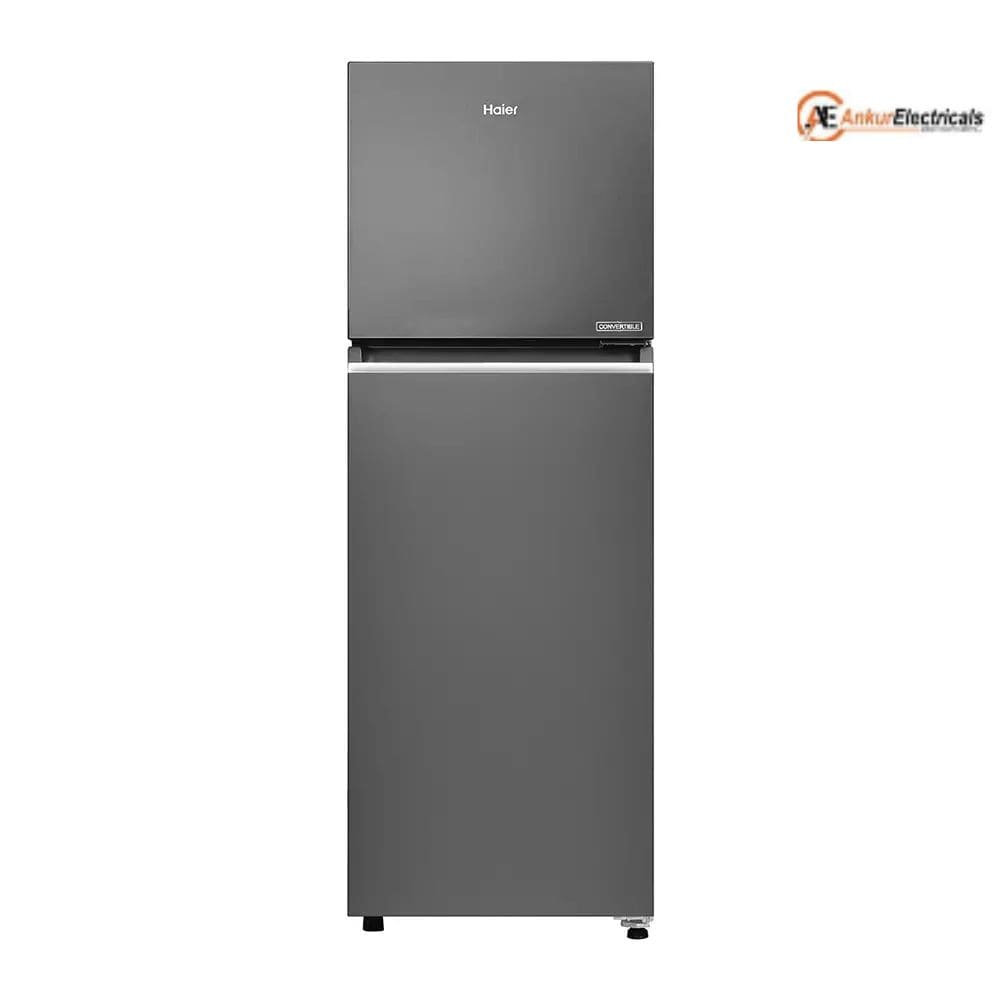Haier 240 Ltrs, 2 Star Frost Free Double Door Refrigerator (HRF 2902IBGBA P, GE Black)