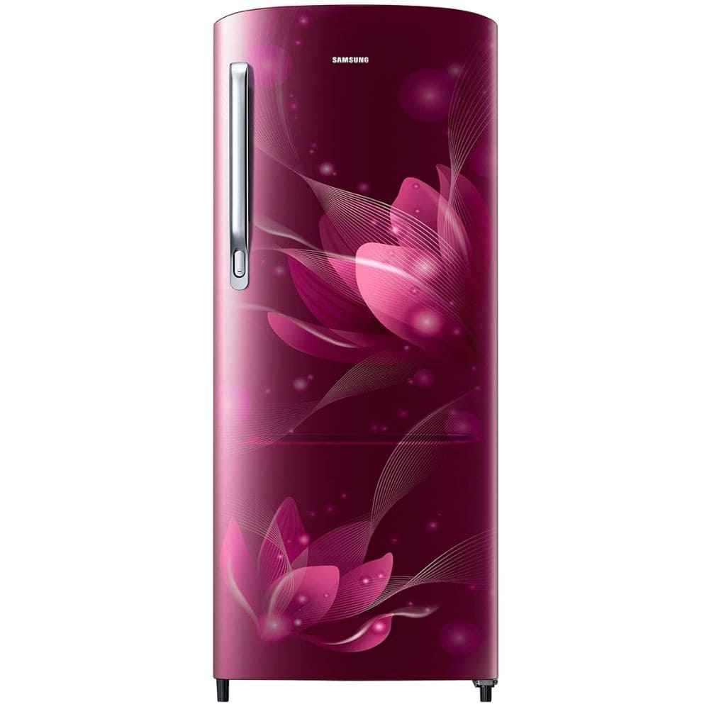 Samsung RR20C2712R8, 183 Ltrs Direct Cool Single Door Refrigerator, Blooming Saffron Red