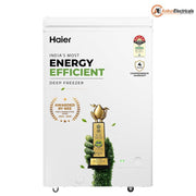 Haier HFC-150SET4, 175 Ltrs Single Door Hard Top Convertible Deep Freezer, White