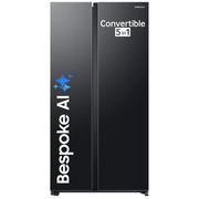 Samsung 653 Ltrs 3 Star, Inverter Frost Free, Side-by-Side Refrigerator (RS76CG8103B1)