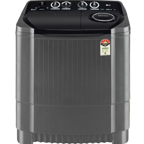 LG 9.5 Kg 5 Star Semi-Automatic Top Load Washing machine (P9555SKAZ, Middle Black)