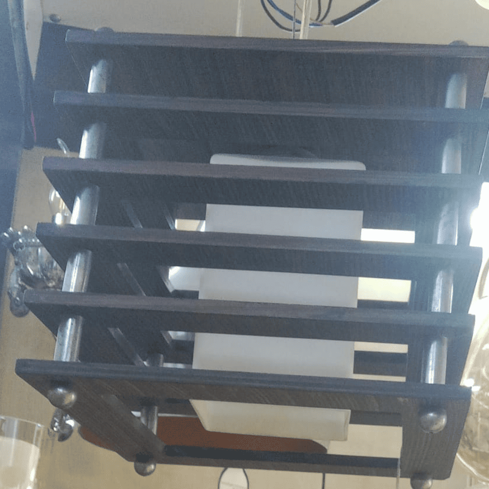 Ceiling Lights Designer Wood Finish Hanging Lights for Living, Bedroom, Dining Rooms (Brown)