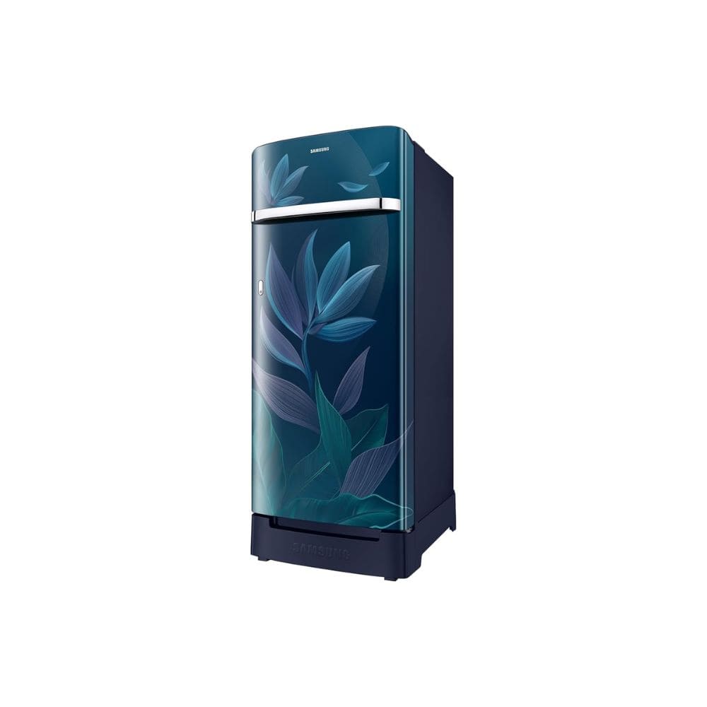 Samsung 215 Ltrs, 5 Star Digital Inverter, Direct Cool Single Door Refrigerator (RR23H2H359U/HLtrs, Paradise Bloom Blue)