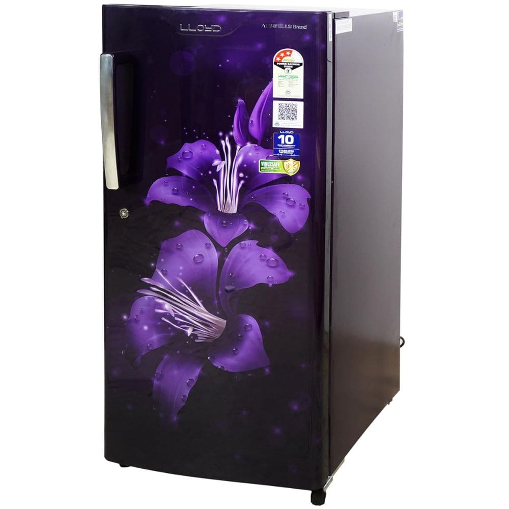 Lloyd 188 Ltrs 3 Star, Inverter Direct Cool, Single Door Refrigerator (GLDC203SLPT2LC)