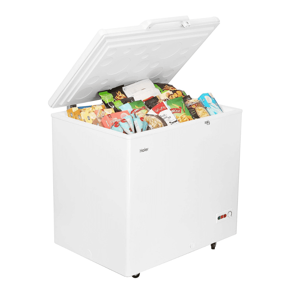 Haier HCC-230HC, 203 Ltrs Hard Top Convertible Single Door Deep Freezer, White