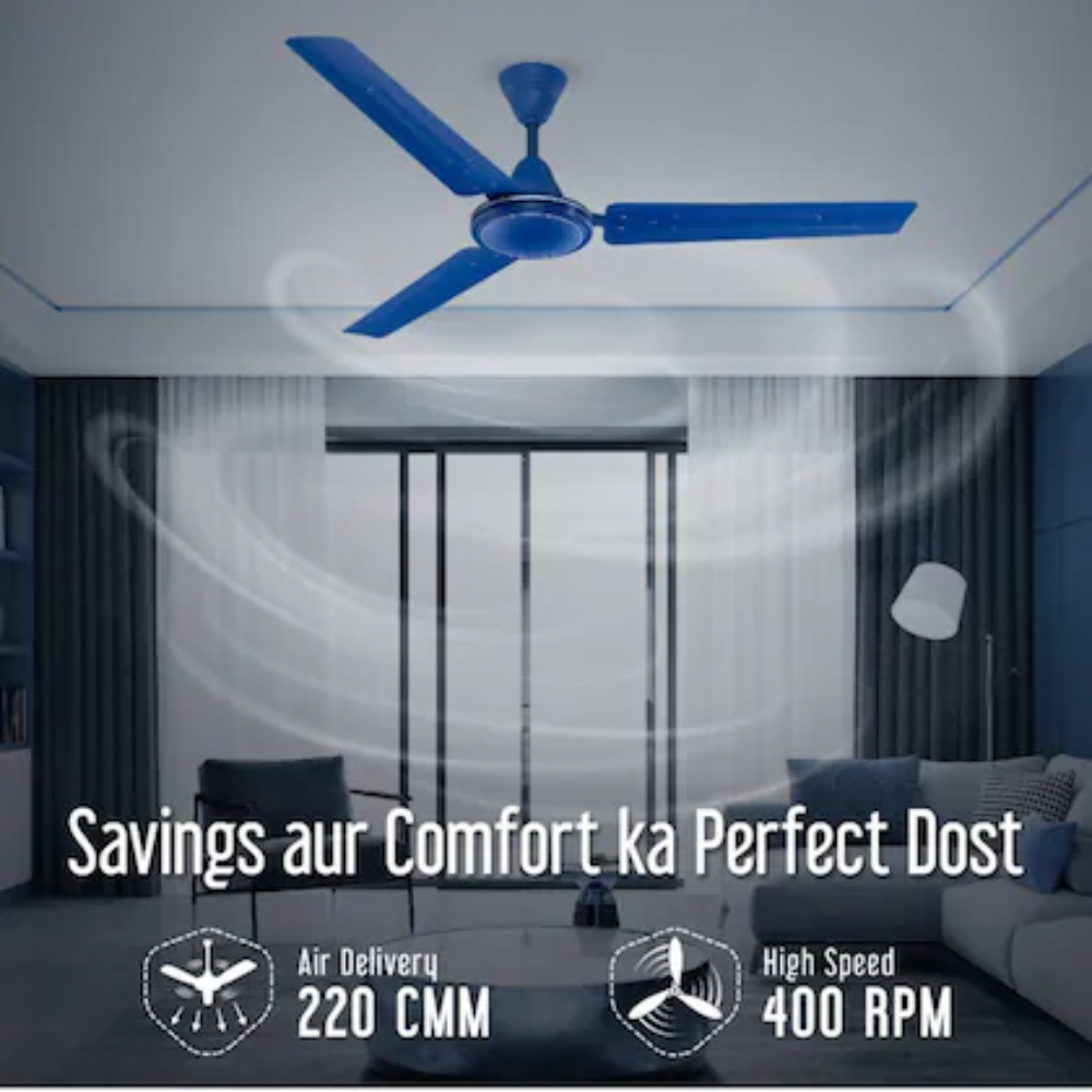CG 1400mm 3 Blade 1 Star High Speed Economy Classic Ceiling Fan (Tulipair)