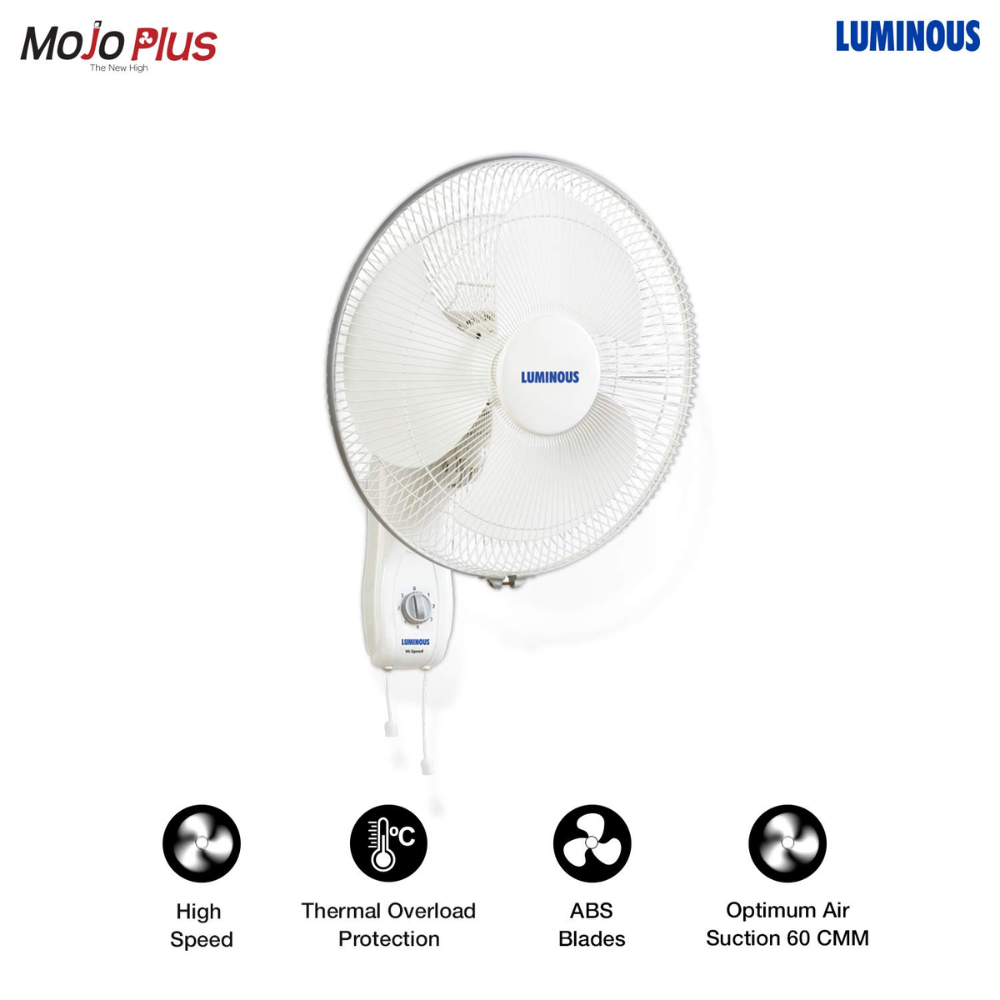 Luminous 300mm 3 Blade High Speed Wall Fan (Mojo Plus)